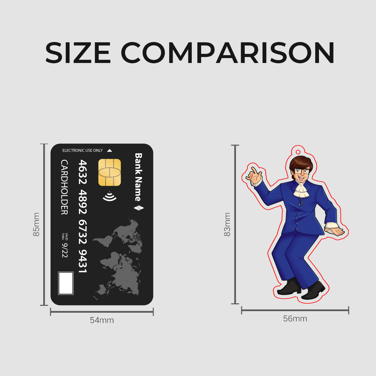 Austin powers Acrylic Keychain