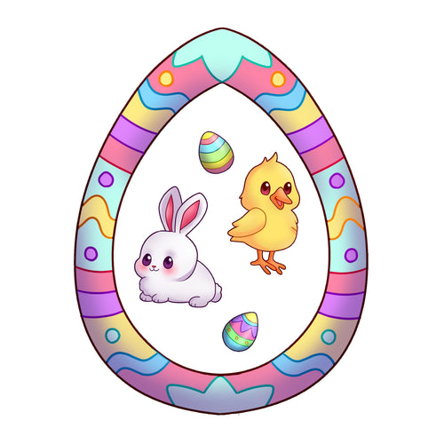 Easter Shaker Keychain