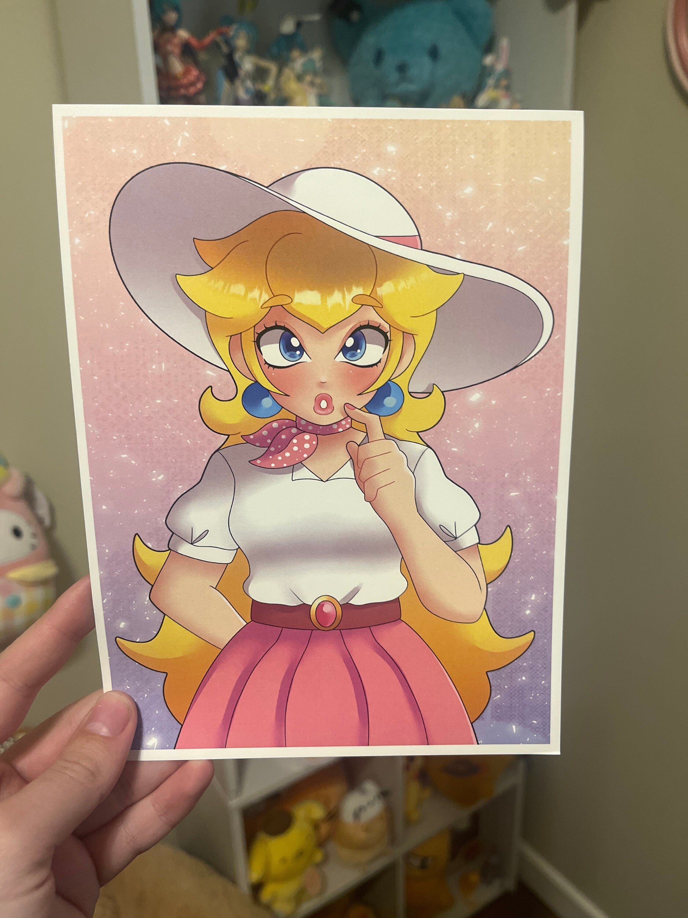 Just peachy print