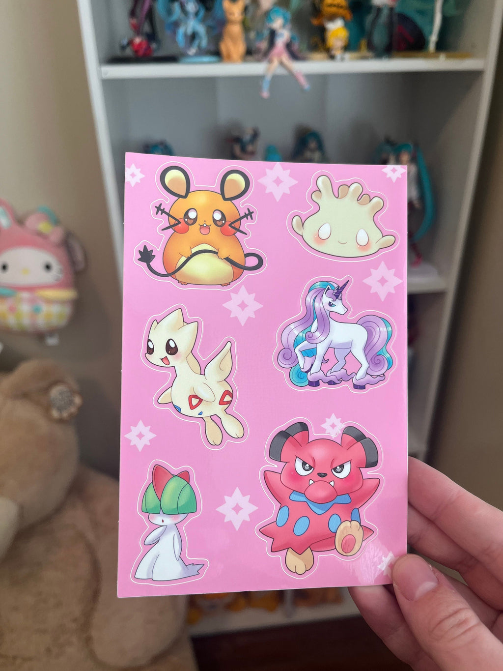 Fairy Type Pokemon Sticker Sheet