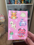 Fairy Type Pokemon Sticker Sheet