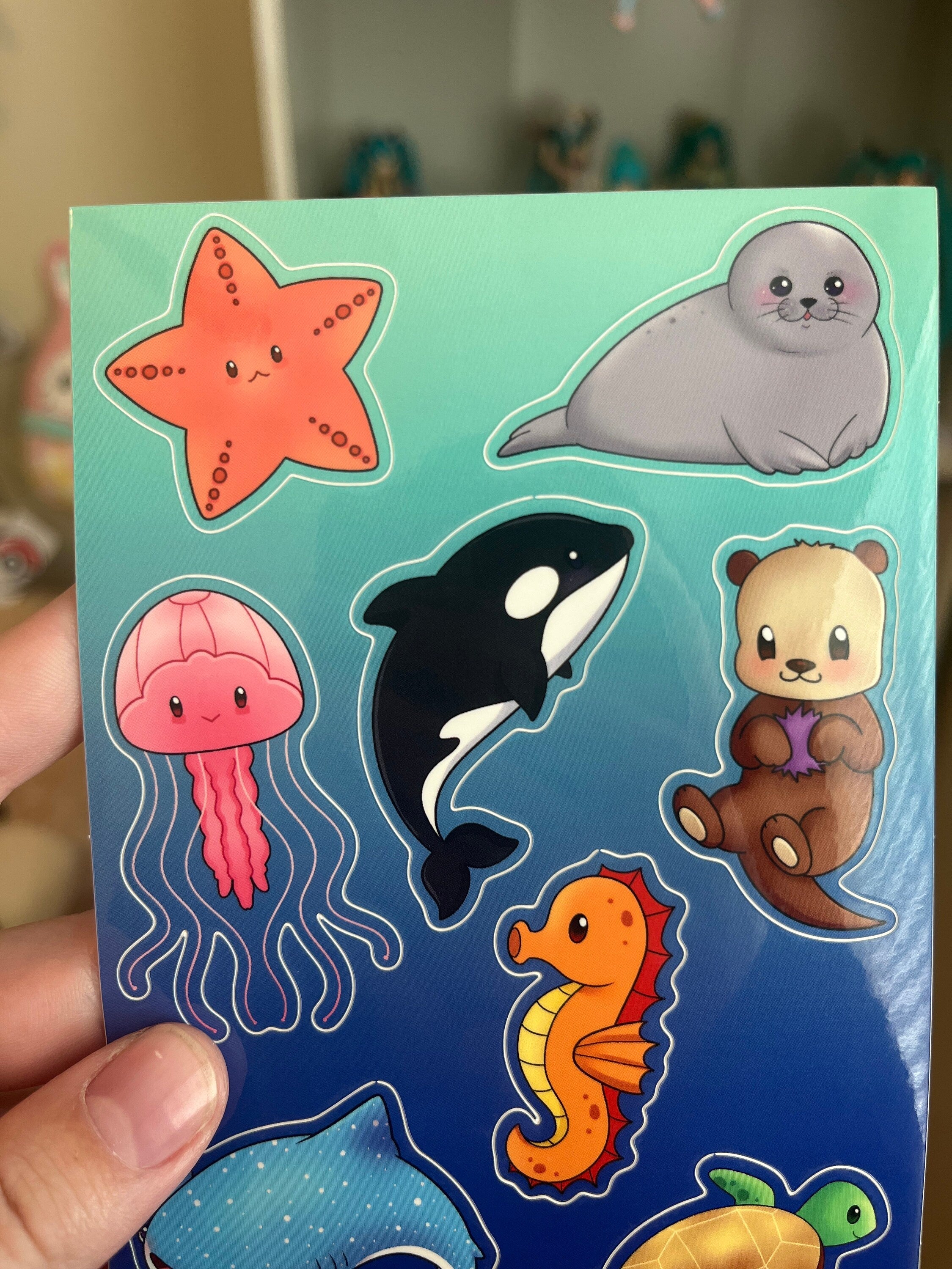 Sea Creatures Sticker Sheet