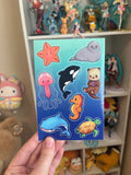 Sea Creatures Sticker Sheet