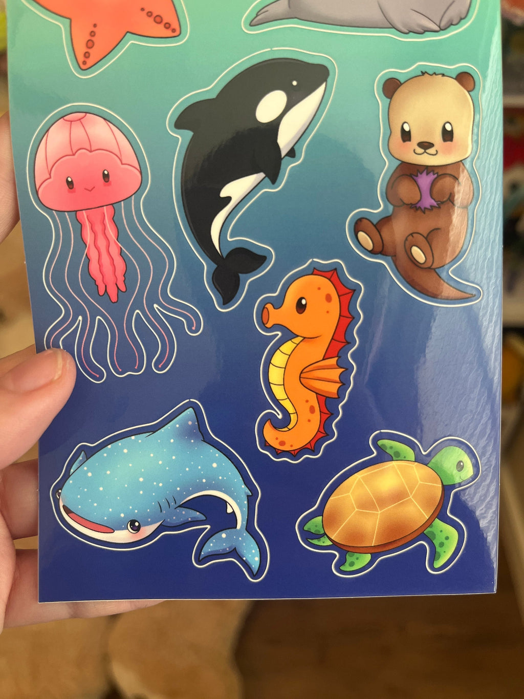 Sea Creatures Sticker Sheet
