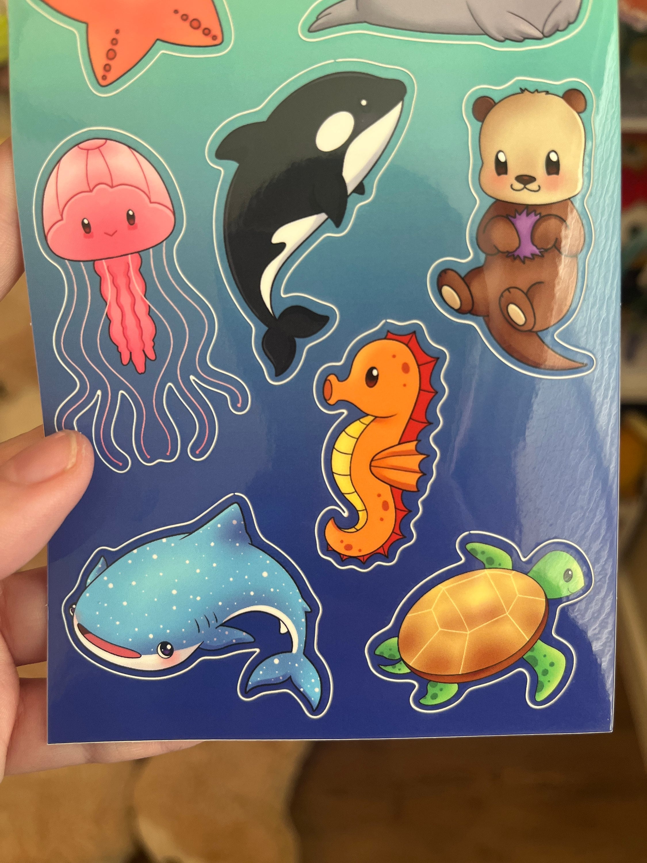 Sea Creatures Sticker Sheet