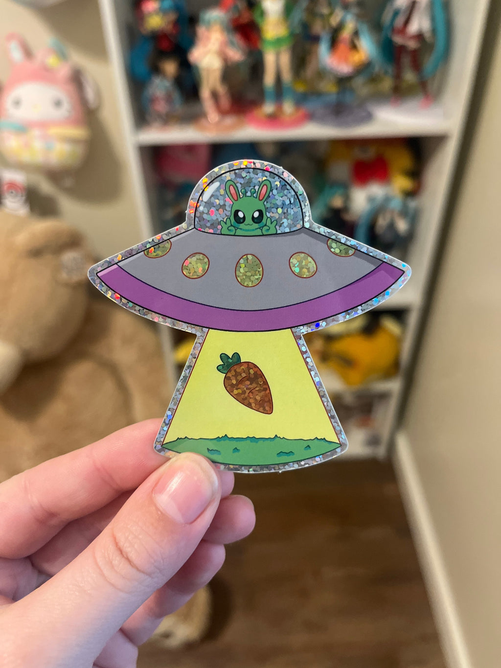 Bunny Alien Sticker