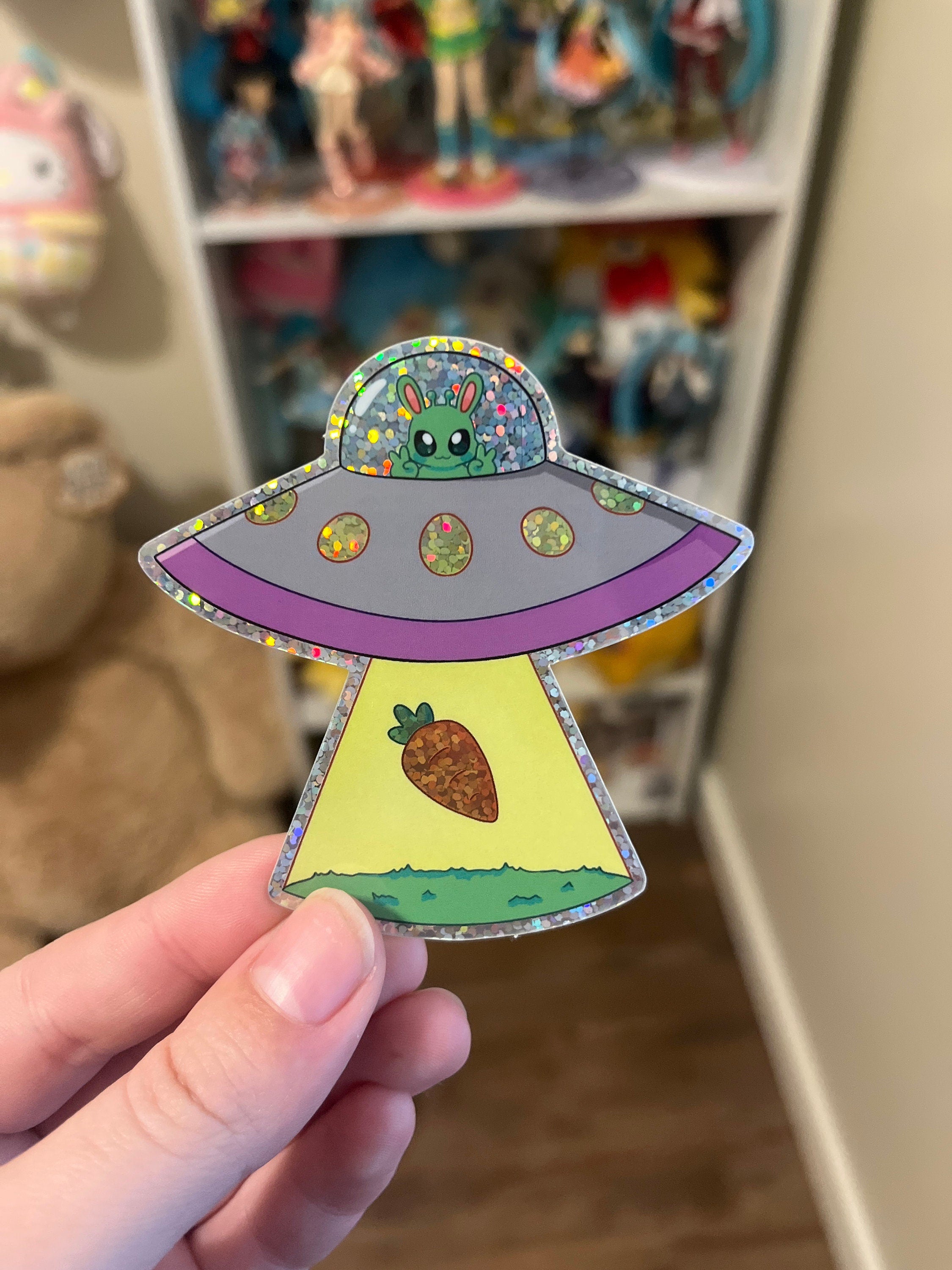Bunny Alien Sticker
