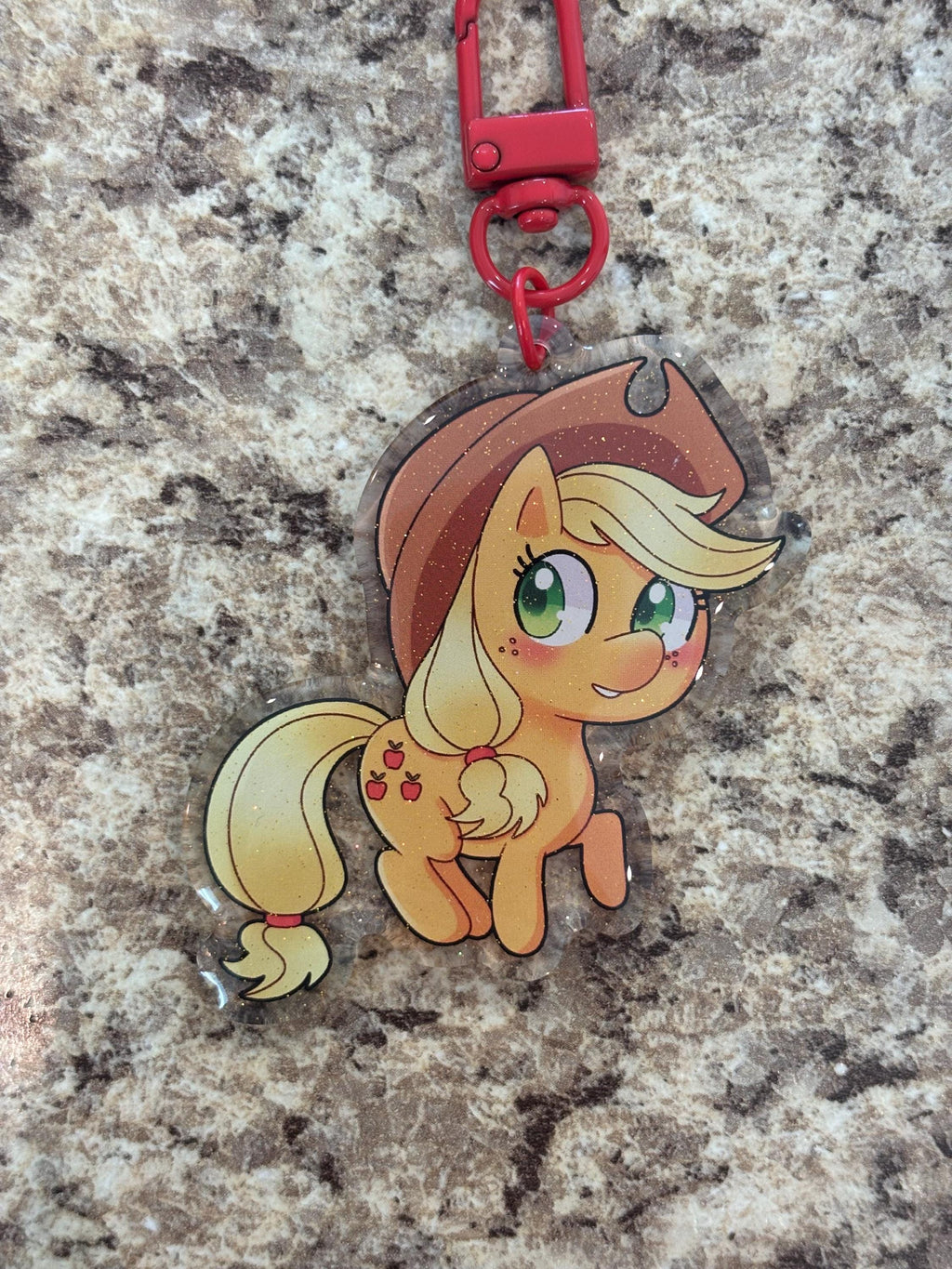 My Lil Pony Glitter Keychains