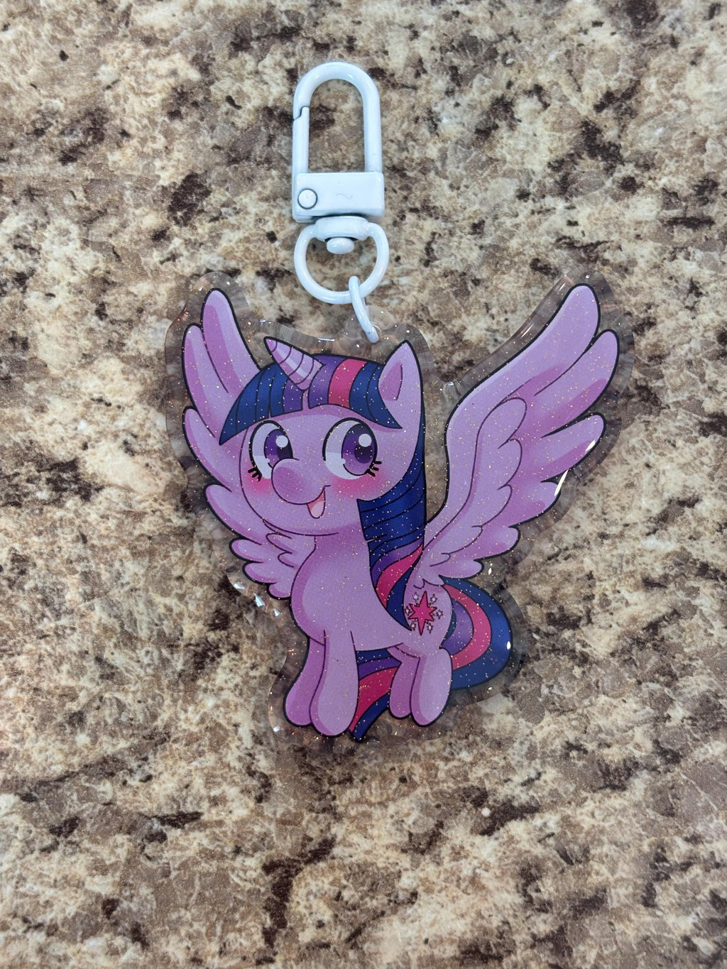 My Lil Pony Glitter Keychains