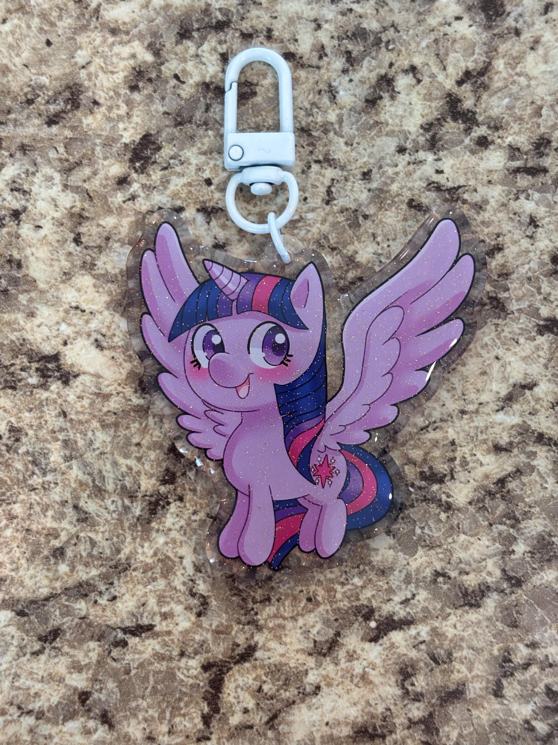 My Lil Pony Glitter Keychains