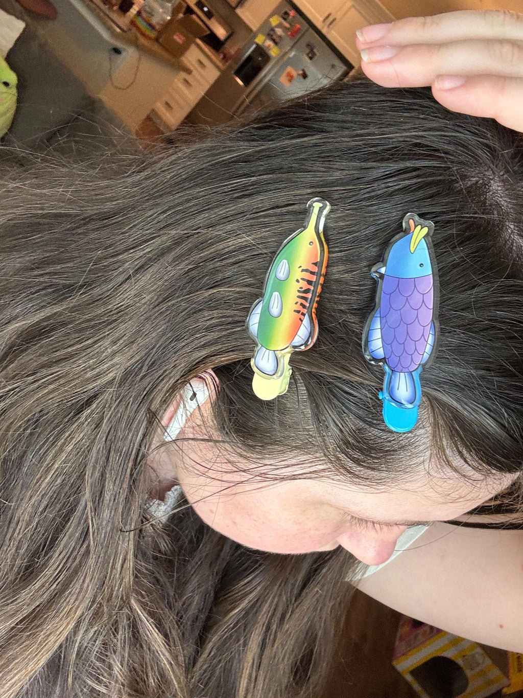 Wii Play Fish Hair Clips