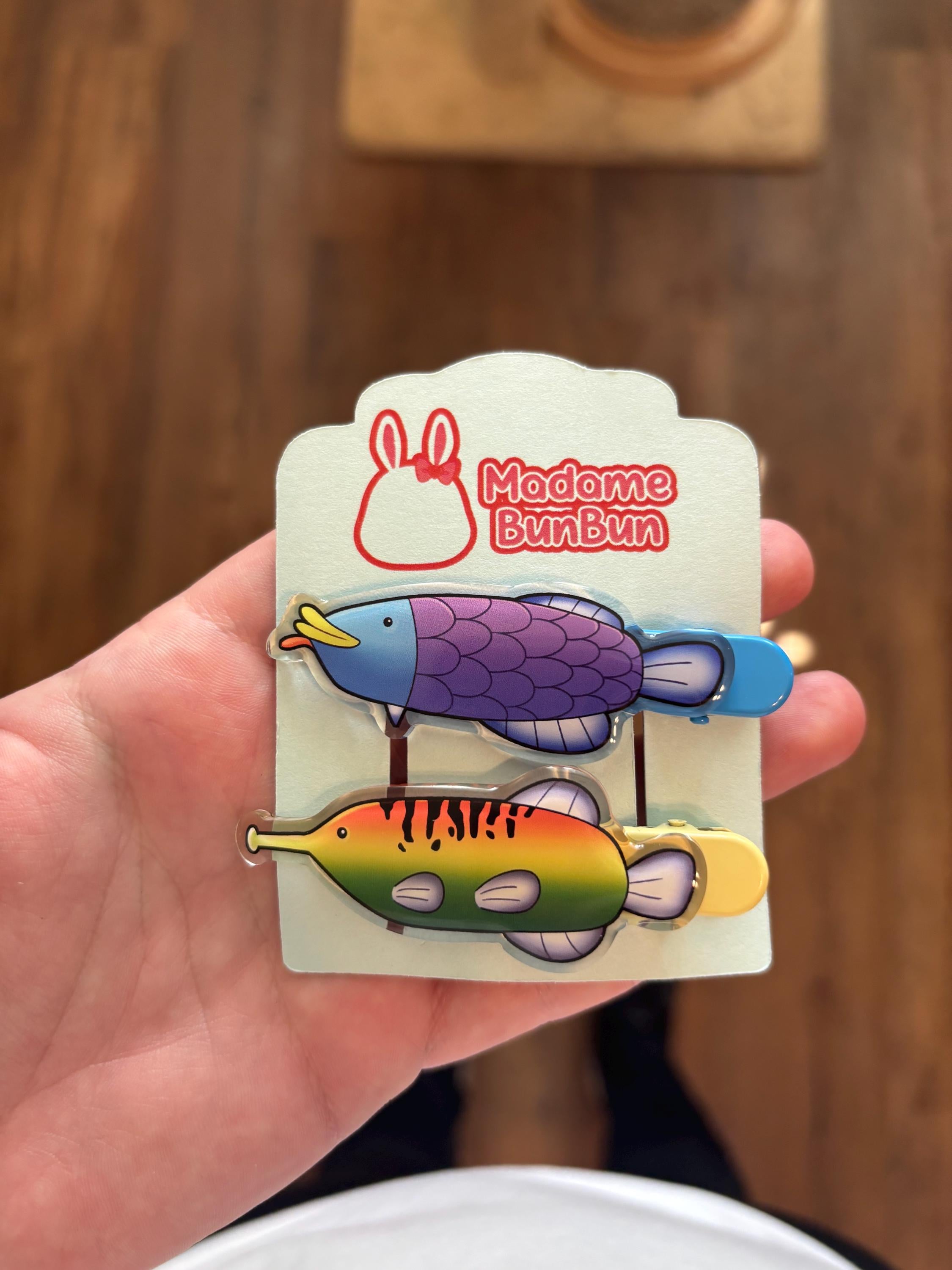 Wii Play Fish Hair Clips