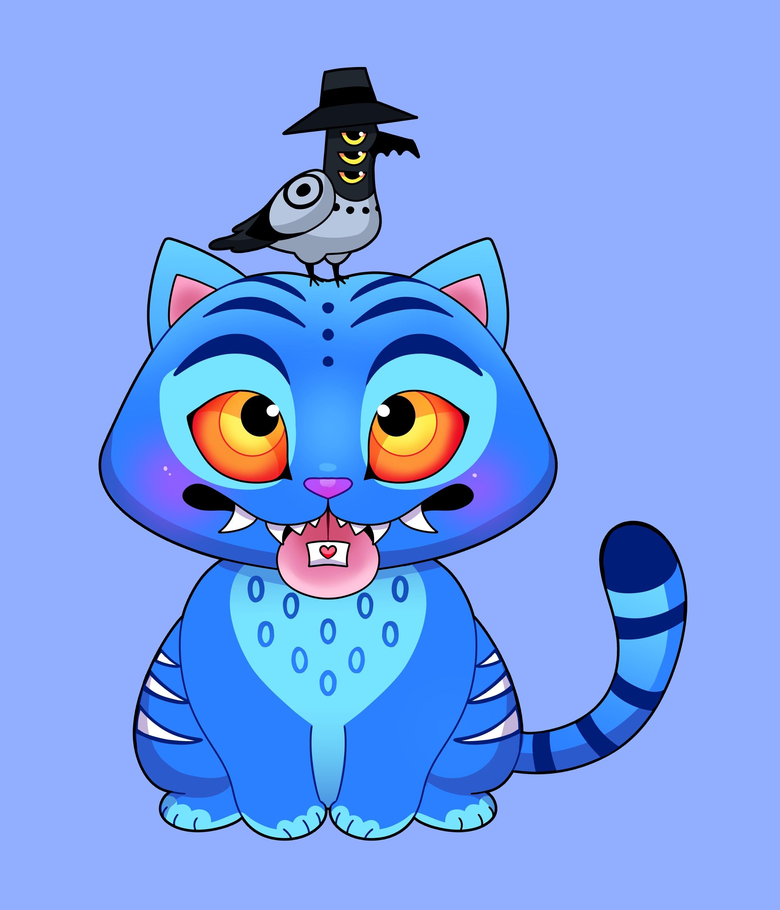K-Pop Demon Hunters Depry Cat sticker