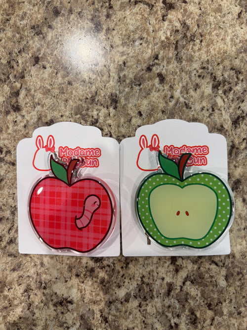 Apple Hairclip Set